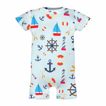 Charger l'image dans la galerie, Barboteuse bébé body unisexe manches courtes combinaison bébé PLR personnalisé avec photo  motif texte (conception une image)
