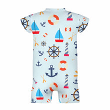 Charger l'image dans la galerie, Barboteuse bébé body unisexe manches courtes combinaison bébé PLR personnalisé avec photo  motif texte (conception une image)