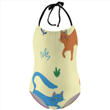 Charger l'image dans la galerie, Bikini maillot de bain une pièce fille NT017 personnalisé avec texte motif photo (conception multi-images)