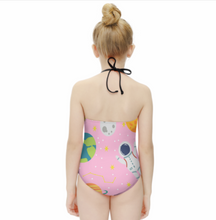 Charger l'image dans la galerie, Bikini maillot de bain une pièce fille NT017 personnalisé avec texte motif photo (conception multi-images)