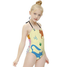Charger l'image dans la galerie, Bikini maillot de bain une pièce fille NT017 personnalisé avec texte motif photo (conception multi-images)