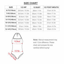 Charger l'image dans la galerie, Bikini maillot de bain une pièce fille NT017 personnalisé avec texte motif photo (conception multi-images)