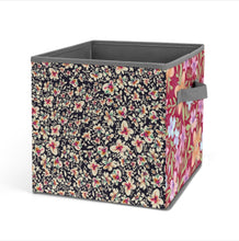 Charger l'image dans la galerie, Boîte de rangement pliable pour la maison organiseur personnalisée avec prénom motif texte (conception multi-images)