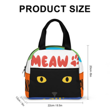 Charger l'image dans la galerie, Boîtes à bento portables imperméables, sacs à déjeuner isolés réutilisables à la mode personnalisée avec prénom motif texte (conception multi-images)