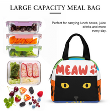 Charger l'image dans la galerie, Boîtes à bento portables imperméables, sacs à déjeuner isolés réutilisables à la mode personnalisée avec prénom motif texte (conception multi-images)