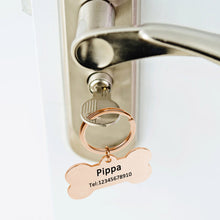 Charger l'image dans la galerie, Boucle clé en métal (5 formes au choix) porte-clés personnalisé avec texte prénom nombre