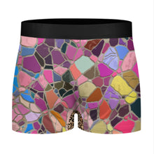 Charger l'image dans la galerie, Boxer homme taille haute et large ceinture élastique SDS025-1 personnalisée avec prénom motif texte (conception multi-images)