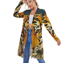 Charger l'image dans la galerie, Cardigan Gilet mi-long Femme Chic NZ060 personnalisé avec photo logo motif texte (impression des multi-images)
