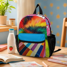 Charger l'image dans la galerie, Cartable enfant entièrement imprimé sac à dos d'école personnalisée avec prénom motif texte (conception multi-images)