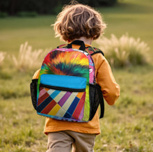 Charger l'image dans la galerie, Cartable enfant entièrement imprimé sac à dos d'école personnalisée avec prénom motif texte (conception multi-images)