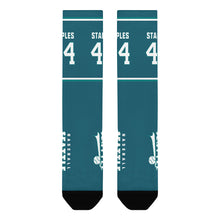 Charger l'image dans la galerie, Chaussettes longues de sport pour femmes / hommes avec impression all-over personnalisée avec photo motif texte