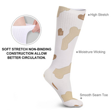 Charger l'image dans la galerie, Chaussettes longues respirantes pour femmes / hommes personnalisé avec logo texte photo (conception multi-images)