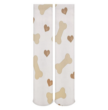 Charger l'image dans la galerie, Chaussettes longues respirantes pour femmes / hommes personnalisé avec logo texte photo (conception multi-images)