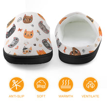 Charger l'image dans la galerie, Chaussons maison en flanelle pour enfants (filles + garçons) avec semelle en caoutchouc personnalisé avec photo texte prénom