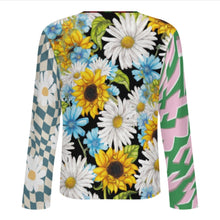 Charger l'image dans la galerie, Chemise Henry pour homme A37L col rond manches longues patte de boutonnage personnalisée avec prénom motif texte (conception multi-images)