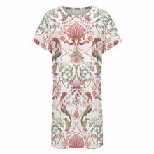 Charger l'image dans la galerie, Chemise de nuit ample à manches courtes pour femme LM413 personnalisé avec photo texte prénom