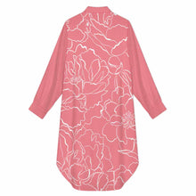 Charger l'image dans la galerie, Chemise longue décontractée pour femme B43S personnalisé avec photo texte prénom (conception une image)