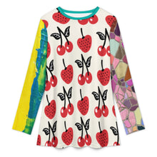 Charger l'image dans la galerie, Chemise musulmane à manches longues et col rond pour femme A98L personnalisée avec prénom motif texte (conception multi-images)