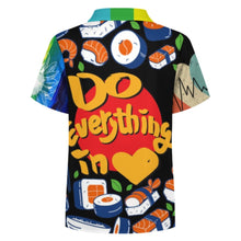 Charger l'image dans la galerie, Chemise boutonnée à manches courtes pour garçons de 2 à 16 ans personnalisée avec prénom motif texte (conception multi-images)