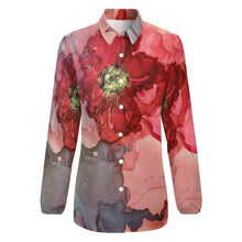 Charger l'image dans la galerie, Chemise chemisier blouse femme à manches longues Vintage HS personnalisé avec photo image logo motif texte (impression des multi-images)
