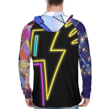 Charger l'image dans la galerie, Chemise de protection UV pour hommes à manches longues chemise de protection solaire à séchage rapide avec chapeau de soleil NZ145 personnalisé avec texte de motif photo (conception multi-images)