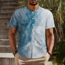 Charger l'image dans la galerie, Chemise homme manches courtes LM018 coupe ras du cou personnalisé avec photo texte prénom (conception une image)