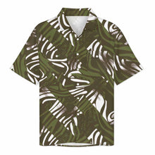 Charger l'image dans la galerie, Chemise homme revers manches courtes LM056 avec double poches à rabat personnalisé avec photo texte prénom