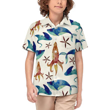 Charger l'image dans la galerie, Chemise manches courtes garçon avec poche 225 personnalisé avec photo texte prénom (conception une image)