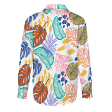 Charger l'image dans la galerie, Chemise blouse manches longues femme imprimée personnalisée avec photo texte motif (conception une image)