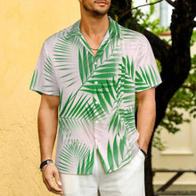 Charger l'image dans la galerie, Chemise plissée manches courtes homme LM005 personnalisé avec photo texte prénom (conception une image)