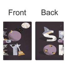 Charger l'image dans la galerie, Classeur à feuilles en cuir PU rechargeable à 6 anneaux différentes images des deux côtés personnalisée avec prénom motif texte