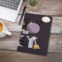 Charger l'image dans la galerie, Classeur à feuilles en cuir PU rechargeable à 6 anneaux différentes images des deux côtés personnalisée avec prénom motif texte