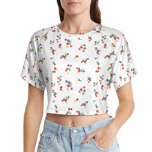 Charger l'image dans la galerie, Classique Crop Top tee shirt sport pour femme NT29 personnalisé avec photo logo texte motif (conception une image)
