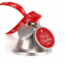 Charger l'image dans la galerie, Cloche de noël décorations d'arbre de noël pendentif cloche en métal ornements suspendus personnalisé avec photo motif texte
