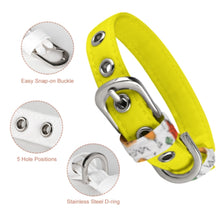 Charger l'image dans la galerie, Collier réglable pour chiens et chats Q025 accessoires pour animaux de compagnie personnalisée avec prénom motif texte (conception multi-images)
