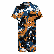 Charger l'image dans la galerie, Combinaison à manches courtes LM427 pour hommepersonnalisé avec photo texte prénom (conception une image)