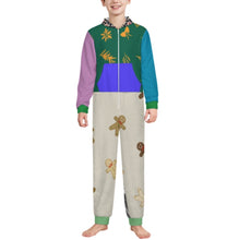 Charger l'image dans la galerie, Combinaison élégante en peluche avec capuche LTWY87 pour garçons et filles personnalisée avec prénom motif texte (conception multi-images)