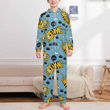 Charger l'image dans la galerie, Combinaison en flanelle LTWY87 à manches longues avec fermeture éclair et capuche pour 2 à 15 ans personnalisé avec photo texte prénom (conception une image)