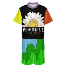 Charger l'image dans la galerie, Combinaison homme manches courtes LM427 personnalisée avec prénom motif texte (conception multi-images)