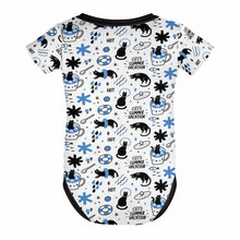 Charger l'image dans la galerie, Combinaison bébé avec boutons 349P costume singulet extensible pour bébés garçons et filles personnalisé avec photo texte prénom (conception une image)