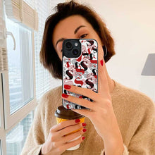 Charger l'image dans la galerie, Coque de protection en cuir TPU pour iPhone 15 Plus Pro Max avec fente pour carte fonction support étui pliable personnalisé avec photo texte prénom