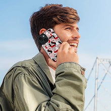 Charger l'image dans la galerie, Coque de protection en cuir TPU pour iPhone 15 Plus Pro Max avec fente pour carte fonction support étui pliable personnalisé avec photo texte prénom
