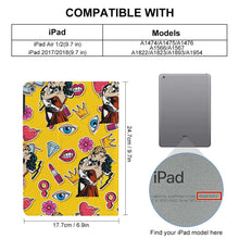 Charger l'image dans la galerie, Coque de protection pour iPad en cuir TPU personnalisé avec photo texte prénom