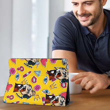 Charger l'image dans la galerie, Coque de protection pour iPad en cuir TPU personnalisé avec photo texte prénom