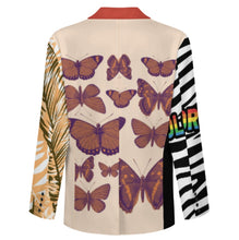 Charger l'image dans la galerie, Costume homme 2 boutons LTM100852 personnalisée avec prénom motif texte (conception multi-images)