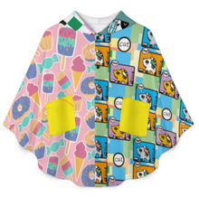 Charger l'image dans la galerie, Couverture à capuche pour ados RTDP09 personnalisée avec prénom motif texte (conception multi-images)