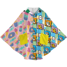 Charger l'image dans la galerie, Couverture à capuche pour ados RTDP09 personnalisée avec prénom motif texte (conception multi-images)