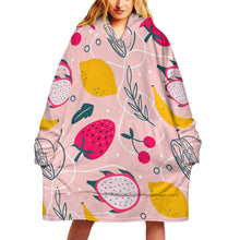 Charger l'image dans la galerie, Couverture portable pull couverture en peluche sweat à capuche pour femmes personnalisé avec photo motif texte (conception une image)