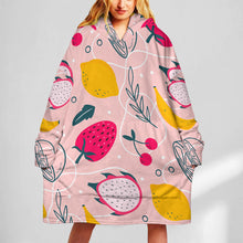 Charger l'image dans la galerie, Couverture portable pull couverture en peluche sweat à capuche pour femmes personnalisé avec photo motif texte (conception une image)