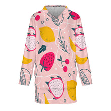 Charger l'image dans la galerie, Couverture portable pull couverture en peluche sweat à capuche pour femmes personnalisé avec photo motif texte (conception une image)